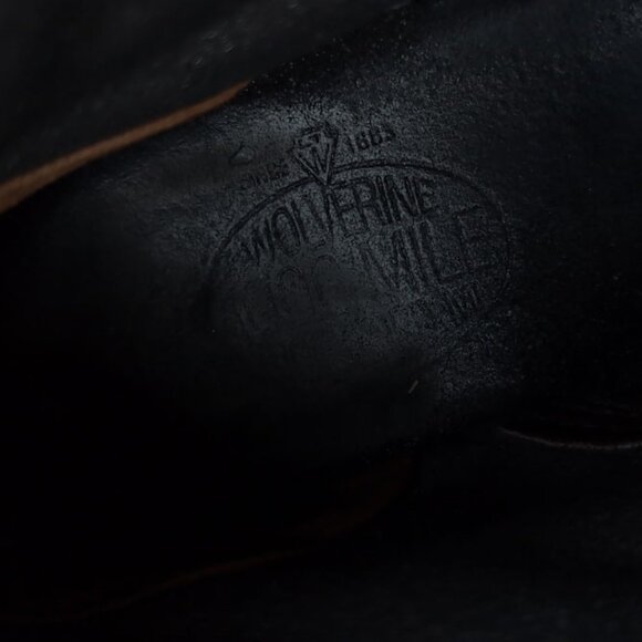 Wolverine 1000 Mile Boot Womens 7.5 Black Suede Leather Lace Up Boots USA - Picture 10 of 10